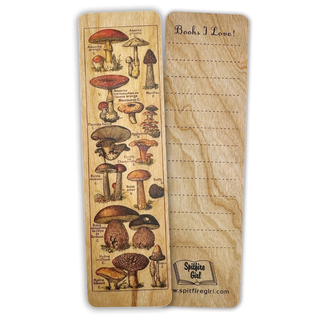 Wood Bookmark- Mushroom Lover