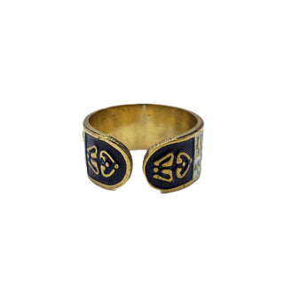 Hieroglyphic Symbol Ring Band Colorful - Adjustable