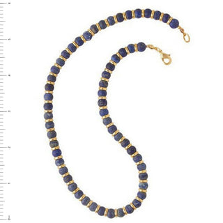 Sumerian Lapis Beaded Necklace - Egyptian Inspired