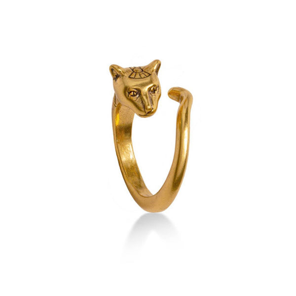 Egyptian Cat Ring - Adjustable - Bastet Goddess
