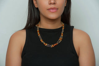 Thebes Triple Strand Necklace - Egyptian Inspired