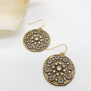 Rosette Earrings - Hollywood Glamor Inspired