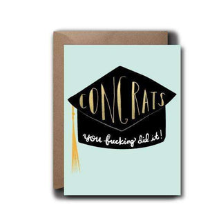 Congrats Cap Grad Greeting Card