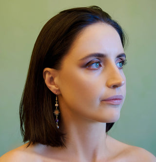 The Mysaria Earring - Mismatch Celestial Dangle Earring