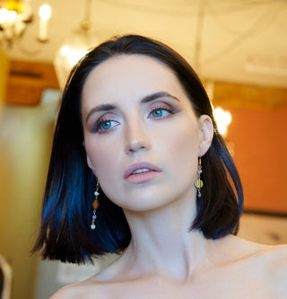 The Mysaria Earring - Mismatch Celestial Dangle Earring