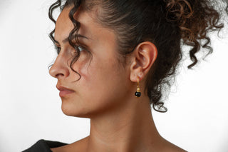 Middle Kingdom Black Onyx Earrings - Egyptian Inspired