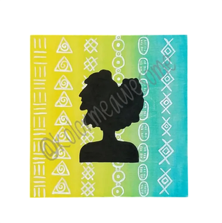 Karmyn Pittman Afro Sihliuette #2 - 12' x 12"