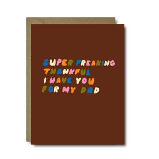 Super Thankful for You Dad Father's Day Greeting Card