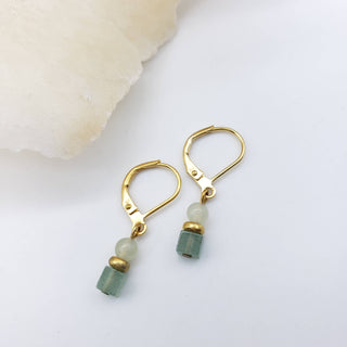Jade Block Earrings