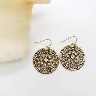 Rosette Earrings - Hollywood Glamor Inspired