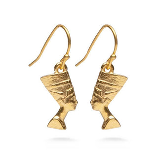 Egyptian Nefertiti Earrings - Gold Plated