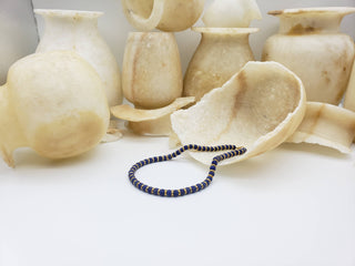 Sumerian Lapis Beaded Necklace - Egyptian Inspired