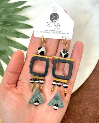 The Dark Geometry Earrings
