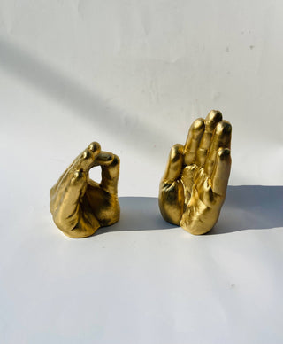 Hand Incense Holder: Gold