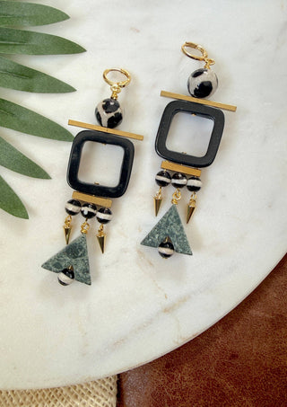 The Dark Geometry Earrings