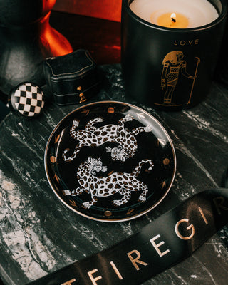 Round Ceramic Dish - Leopard Horizon