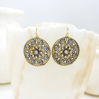 Rosette Earrings - Hollywood Glamor Inspired