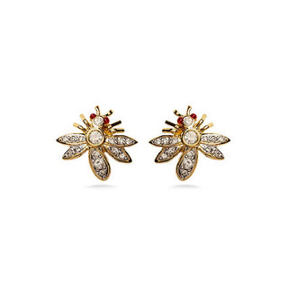 Jeweled Bee Post Earrings