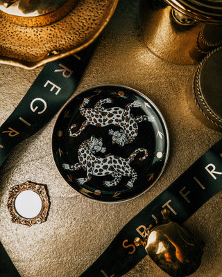 Round Ceramic Dish - Leopard Horizon
