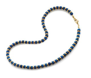 Sumerian Lapis Beaded Necklace - Egyptian Inspired