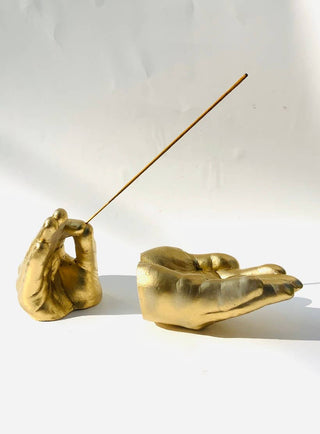 Hand Incense Holder: Gold
