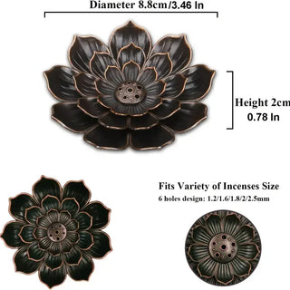 Lotus Shaped Incense Burner, Incense Holder, Home Decor