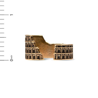 Roman Colosseum Ring - Antiqued Gold