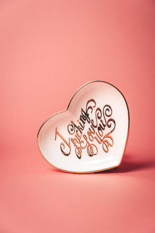I Fucking Love You Heart Dish