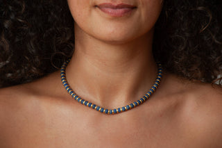 Sumerian Lapis Beaded Necklace - Egyptian Inspired