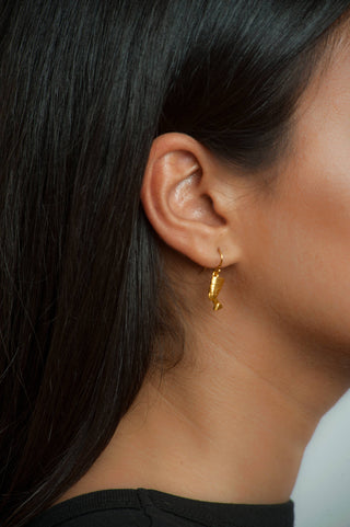 Egyptian Nefertiti Earrings - Gold Plated