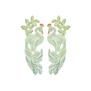 Jade Pavo Earrings