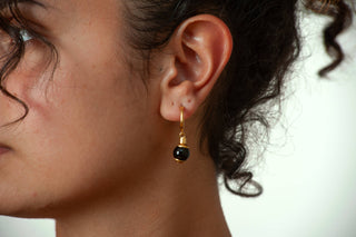 Middle Kingdom Black Onyx Earrings - Egyptian Inspired