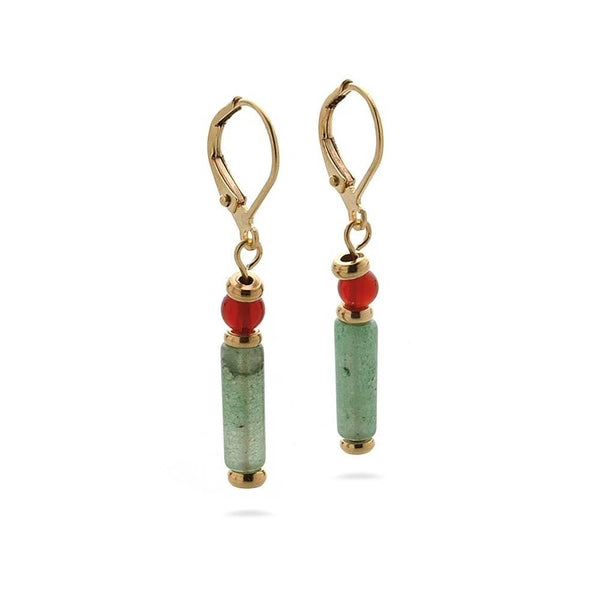 Cleopatra Aventurine Earrings - Egyptian Inspired