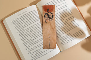 Wood Bookmark - Del Sol Serpent