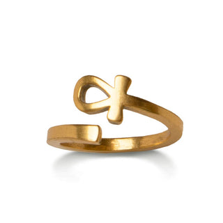 Egyptian Ankh Ring - Adjustable
