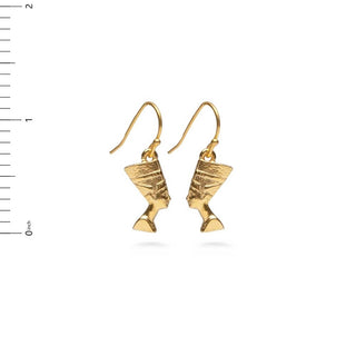 Egyptian Nefertiti Earrings - Gold Plated