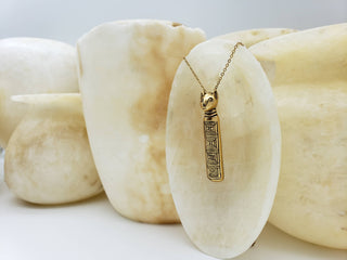 Egyptian Mummy Cat Pendant Necklace - Bastet Goddess