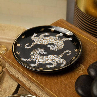 Round Ceramic Dish - Leopard Horizon