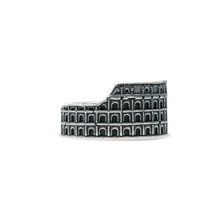 Roman Colosseum Ring - Antiqued Silver