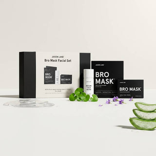 Bro Mask Facial Set- Ready, Set, Glow Gift Box by Jaxon Lane