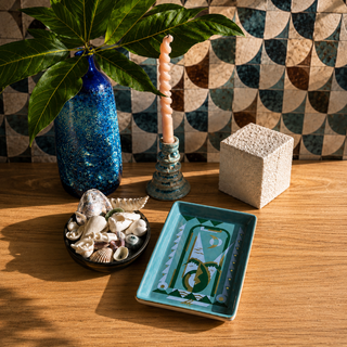 Deco Seahorse Ceramic Tray