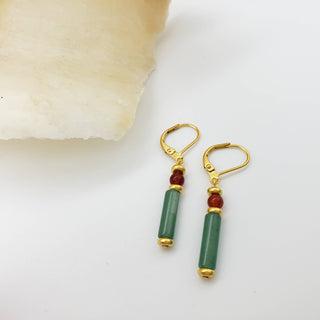 Cleopatra Aventurine Earrings - Egyptian Inspired