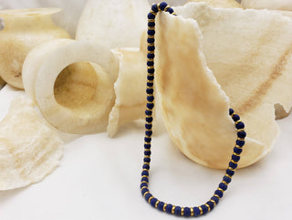 Sumerian Lapis Beaded Necklace - Egyptian Inspired