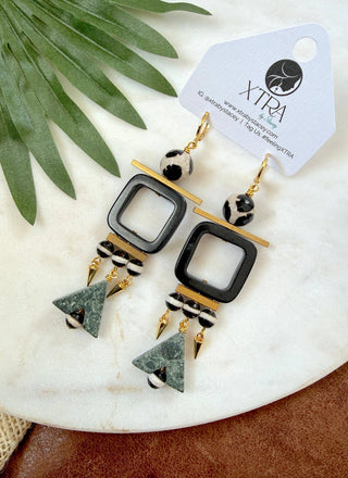 The Dark Geometry Earrings