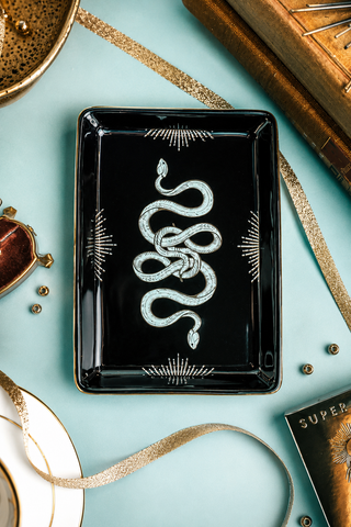 Golden Age Serpent Ceramic Tray