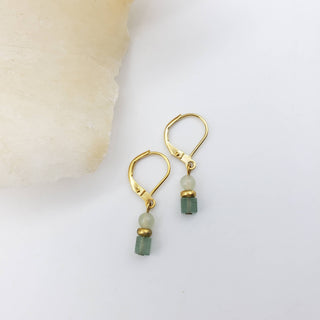 Jade Block Earrings
