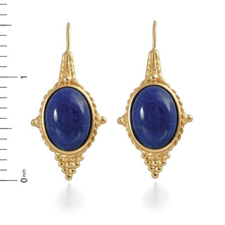 Egyptian Revival Lapis Earrings