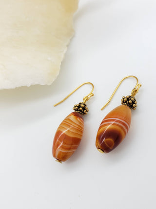 Banded Agate Earrings