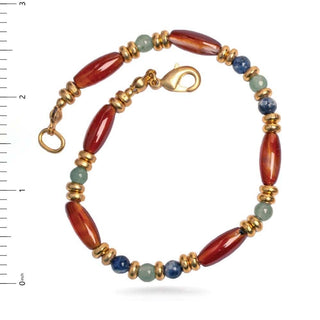 Cleopatra Carnelian Beaded Bracelet - Egyptian Inspired