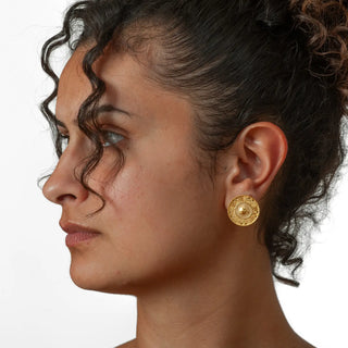 Etruscan Revival Post Earrings
